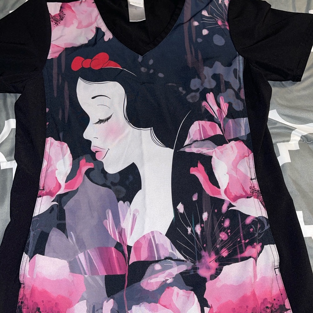 Disney Snow White Scrub Top